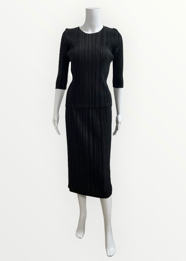 STREAM PLEATS SKIRT