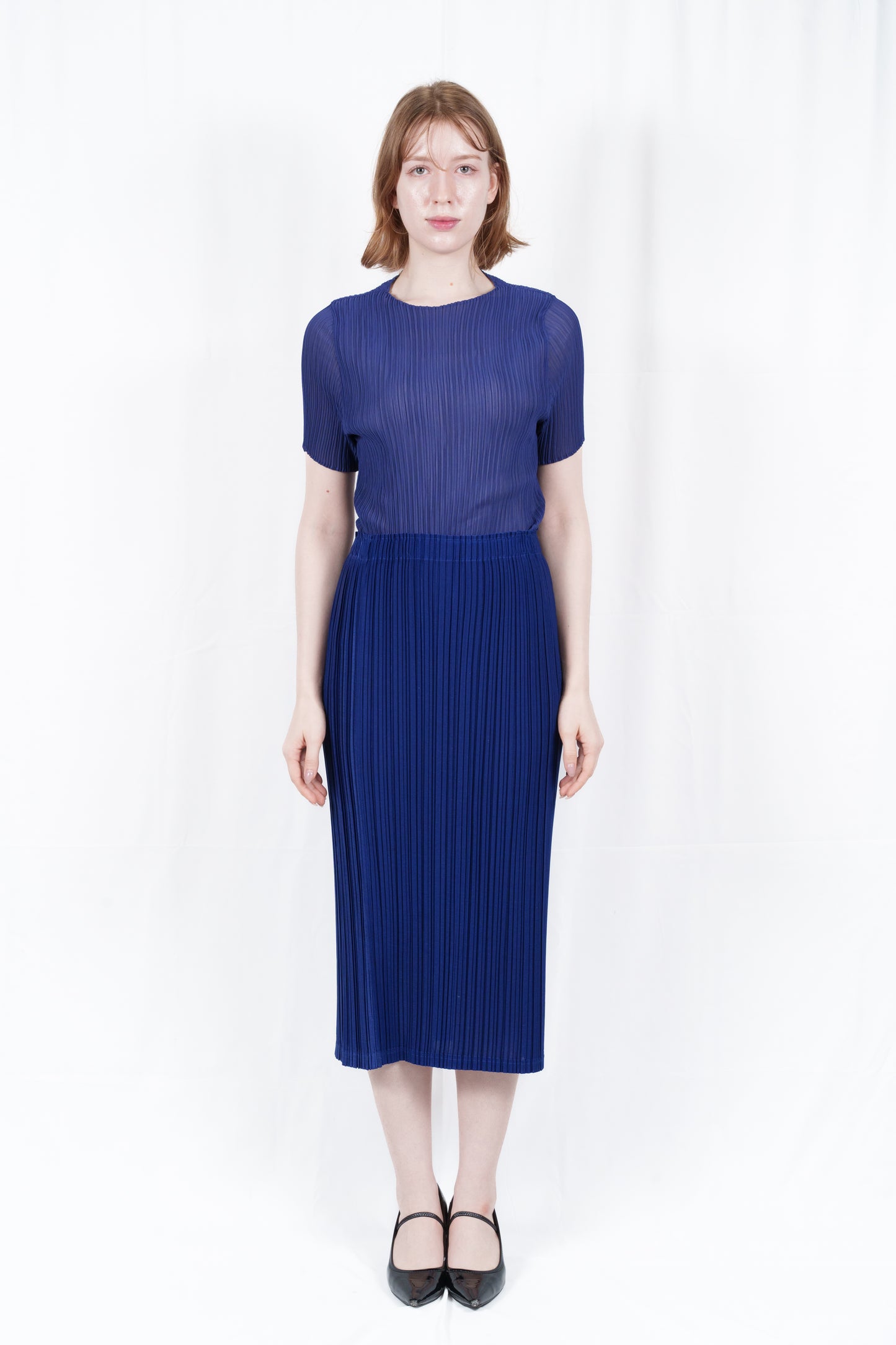 STREAM PLEATS SKIRT